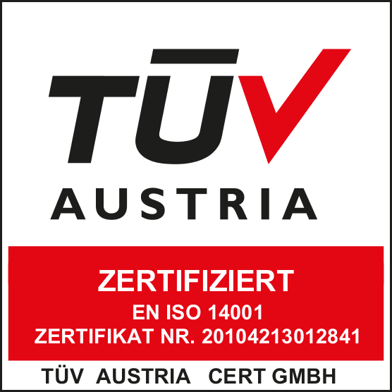Scharlau Umweltmanagement von der TÜV Austria nach EN ISO-14001 zertifiziert